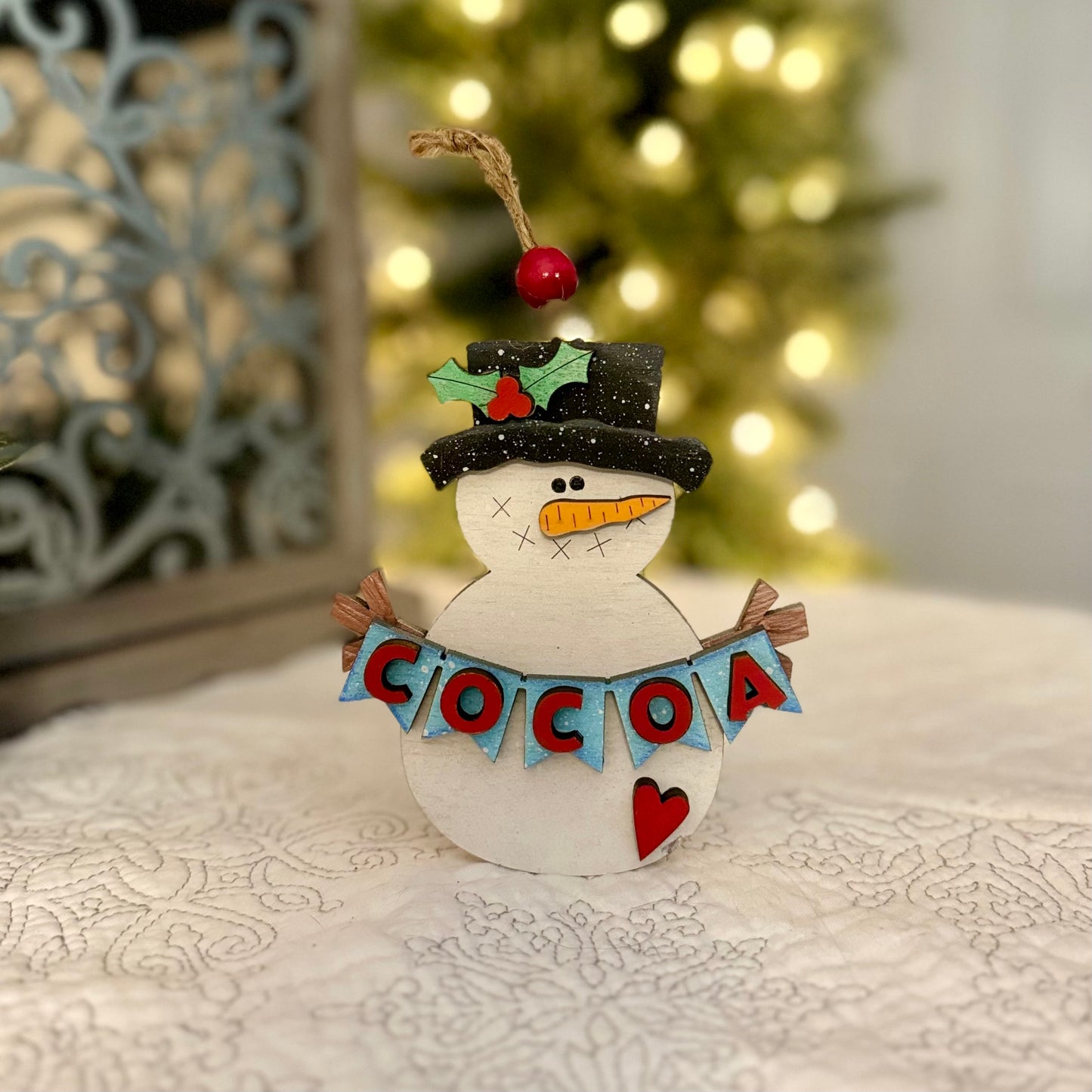 Festive Snowman Christmas Ornaments