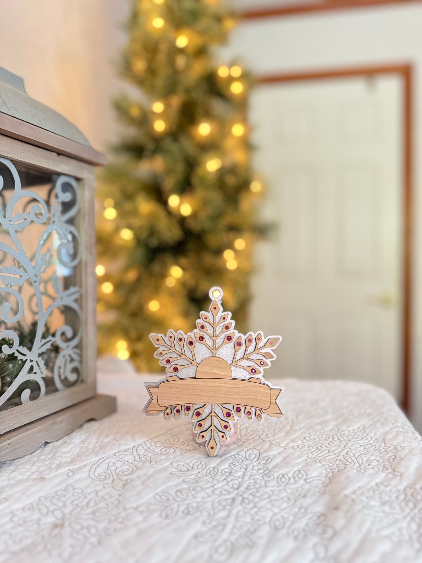 Personalized Snowflake Christmas Ornament