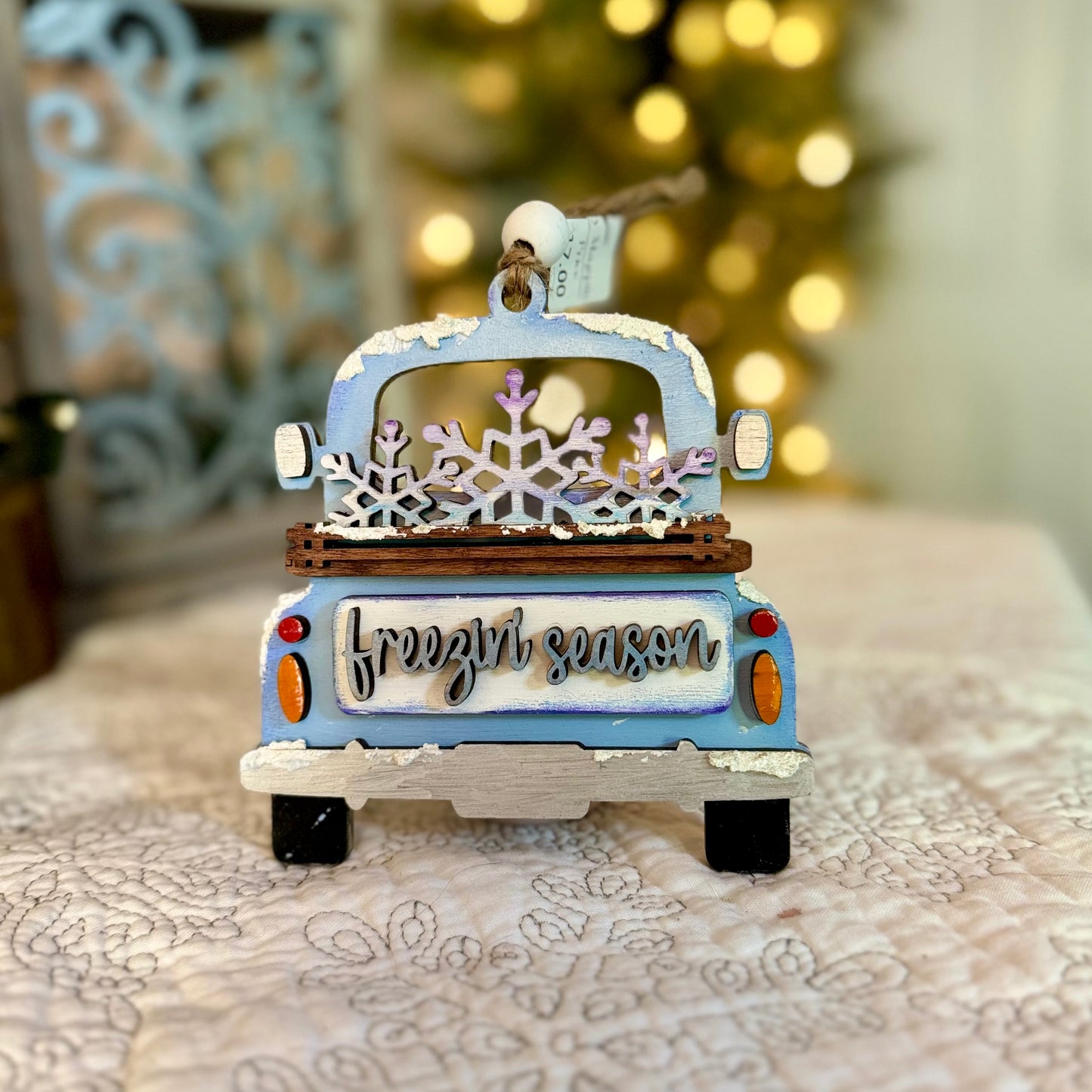 Festive Holiday Truck Ornaments