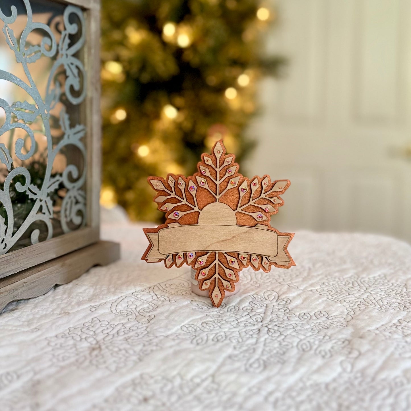 Personalized Snowflake Christmas Ornament