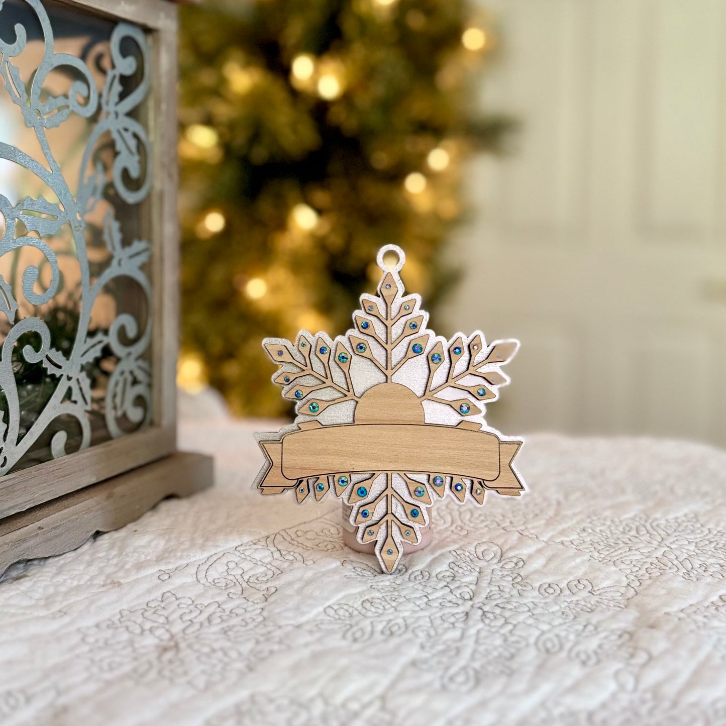 Personalized Snowflake Christmas Ornament