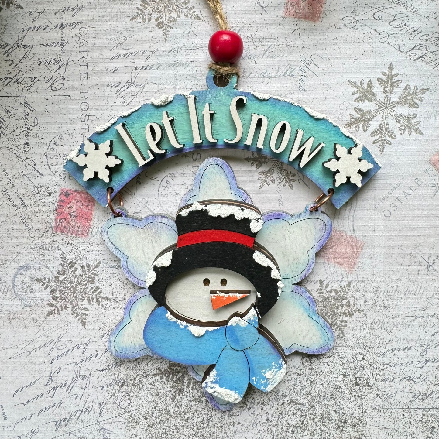 Swinging Snowman Christmas Ornament
