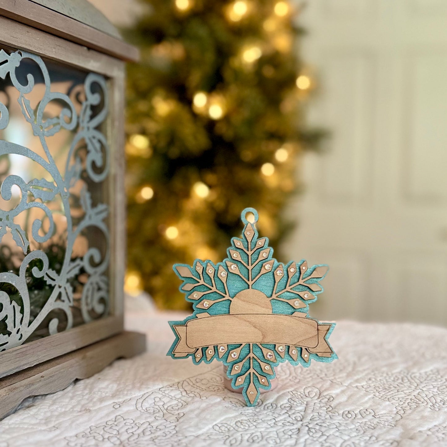 Personalized Snowflake Christmas Ornament