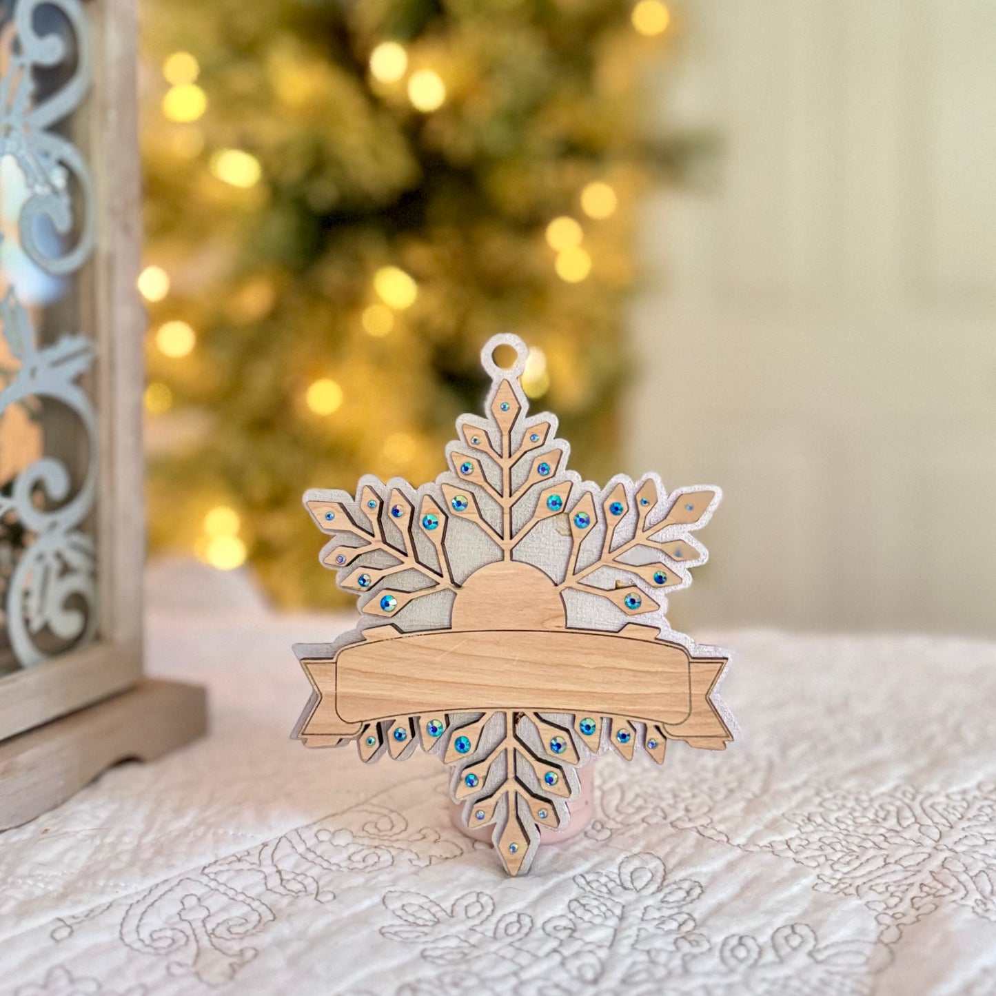 Personalized Snowflake Christmas Ornament