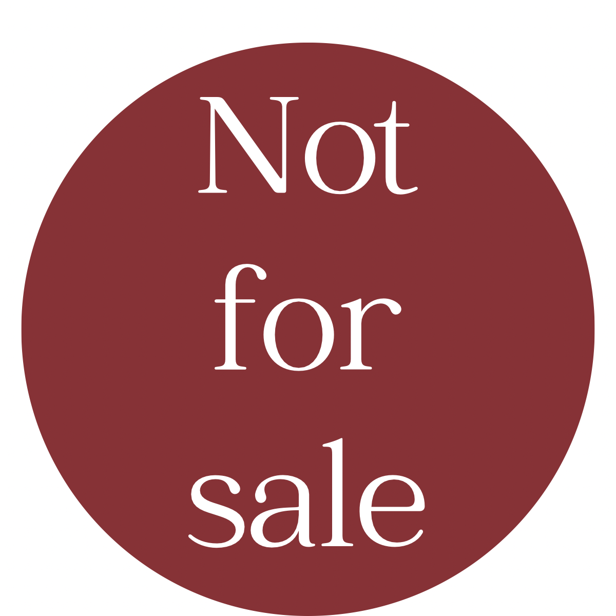 Clearance Not for sale