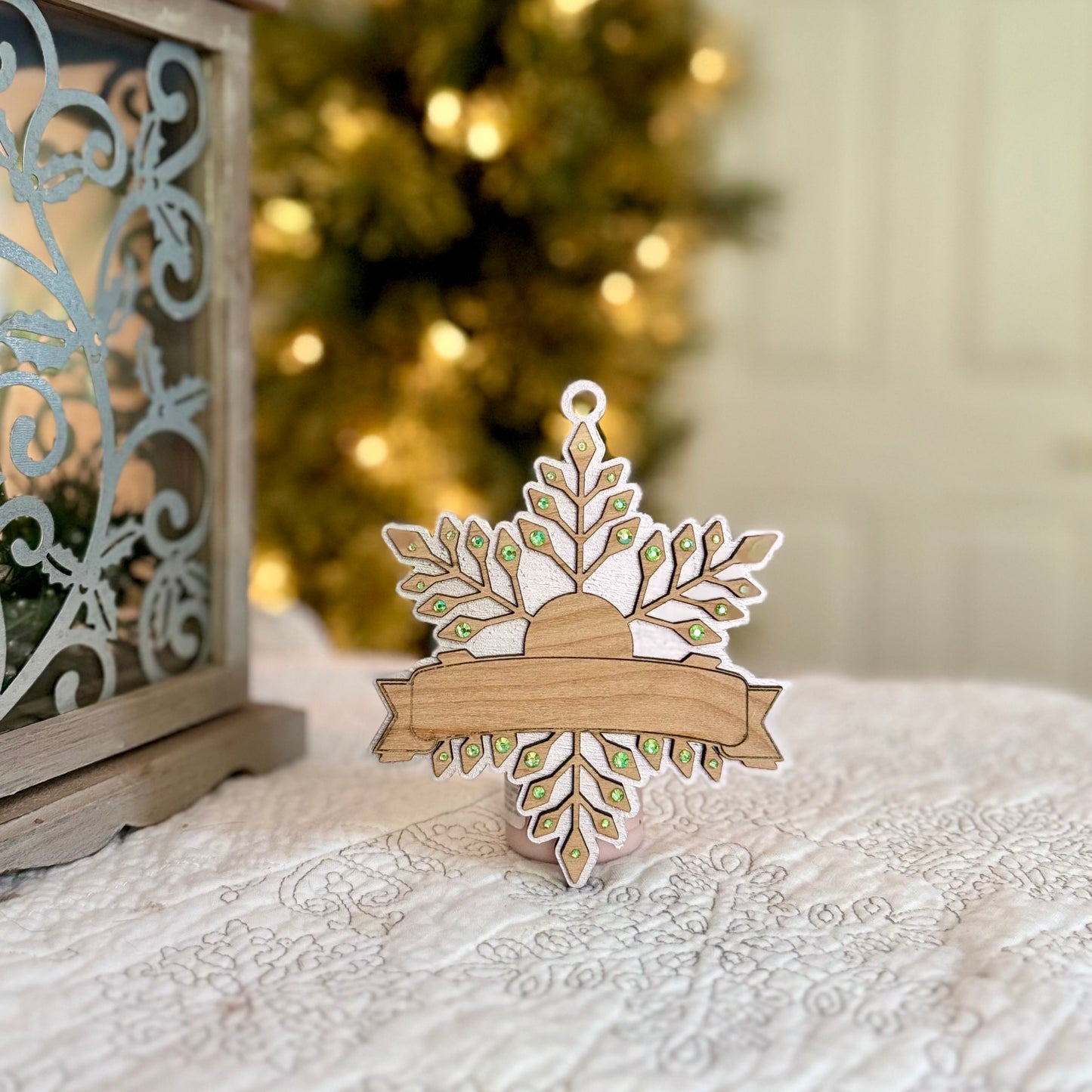 Personalized Snowflake Christmas Ornament