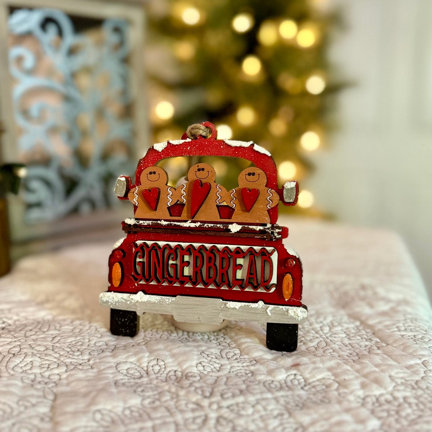 Festive Holiday Truck Ornaments
