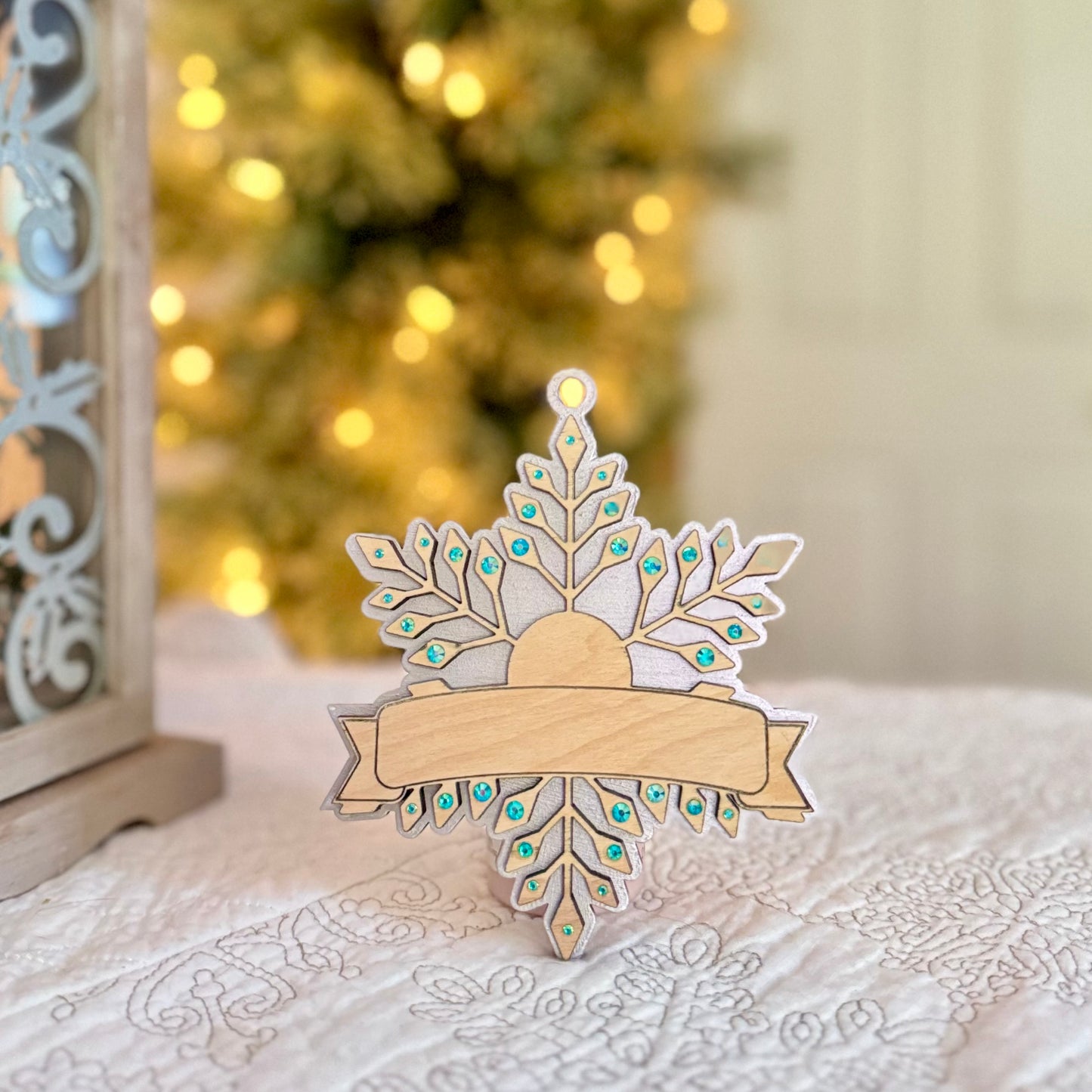 Personalized Snowflake Christmas Ornament