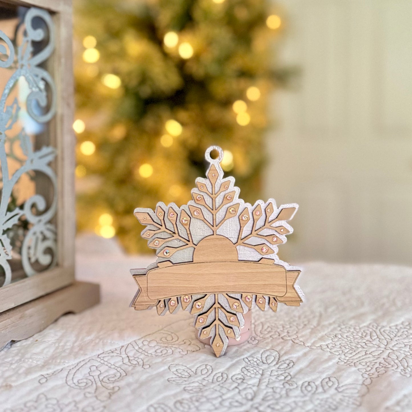 Personalized Snowflake Christmas Ornament