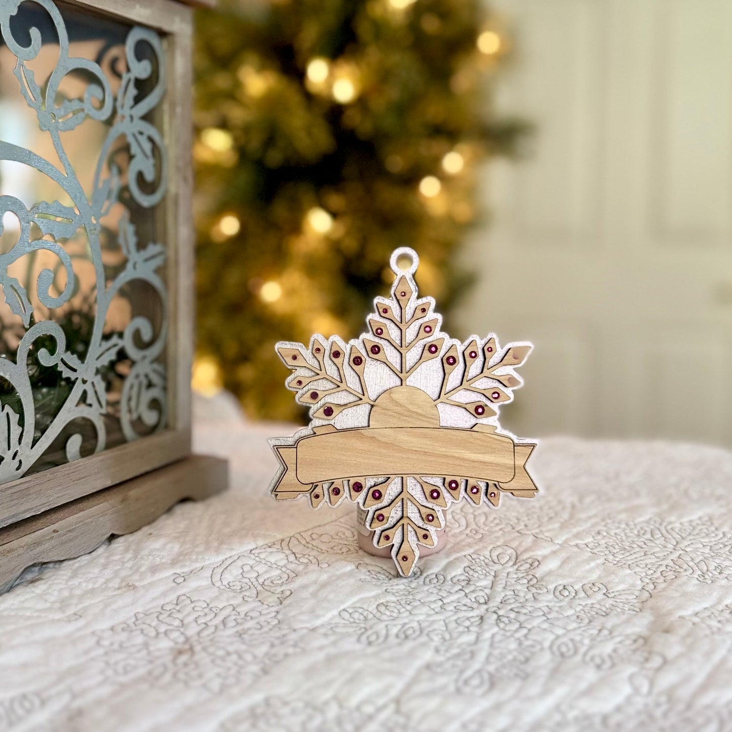 Personalized Snowflake Christmas Ornament