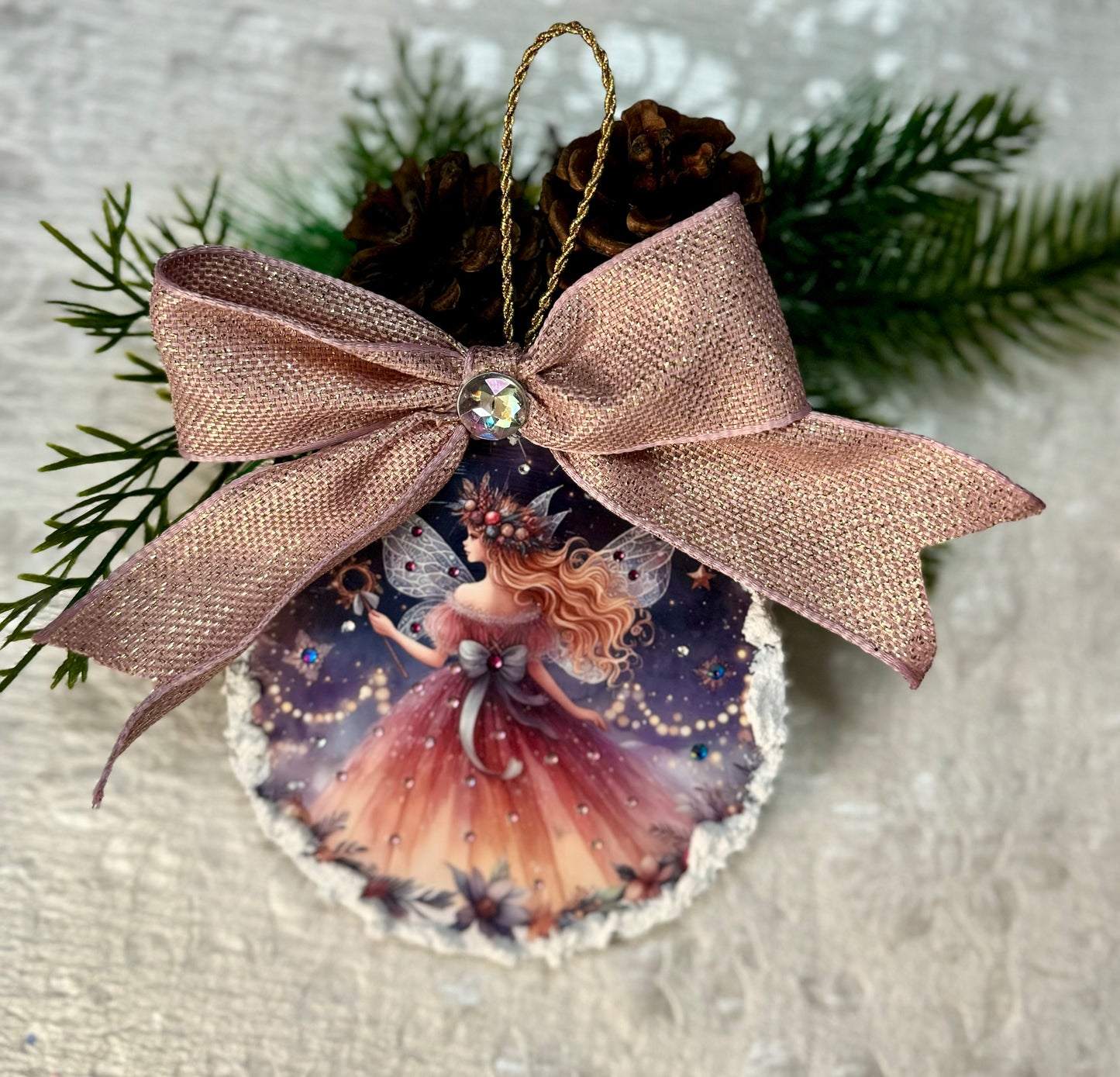 Sunset Fairy Ornament