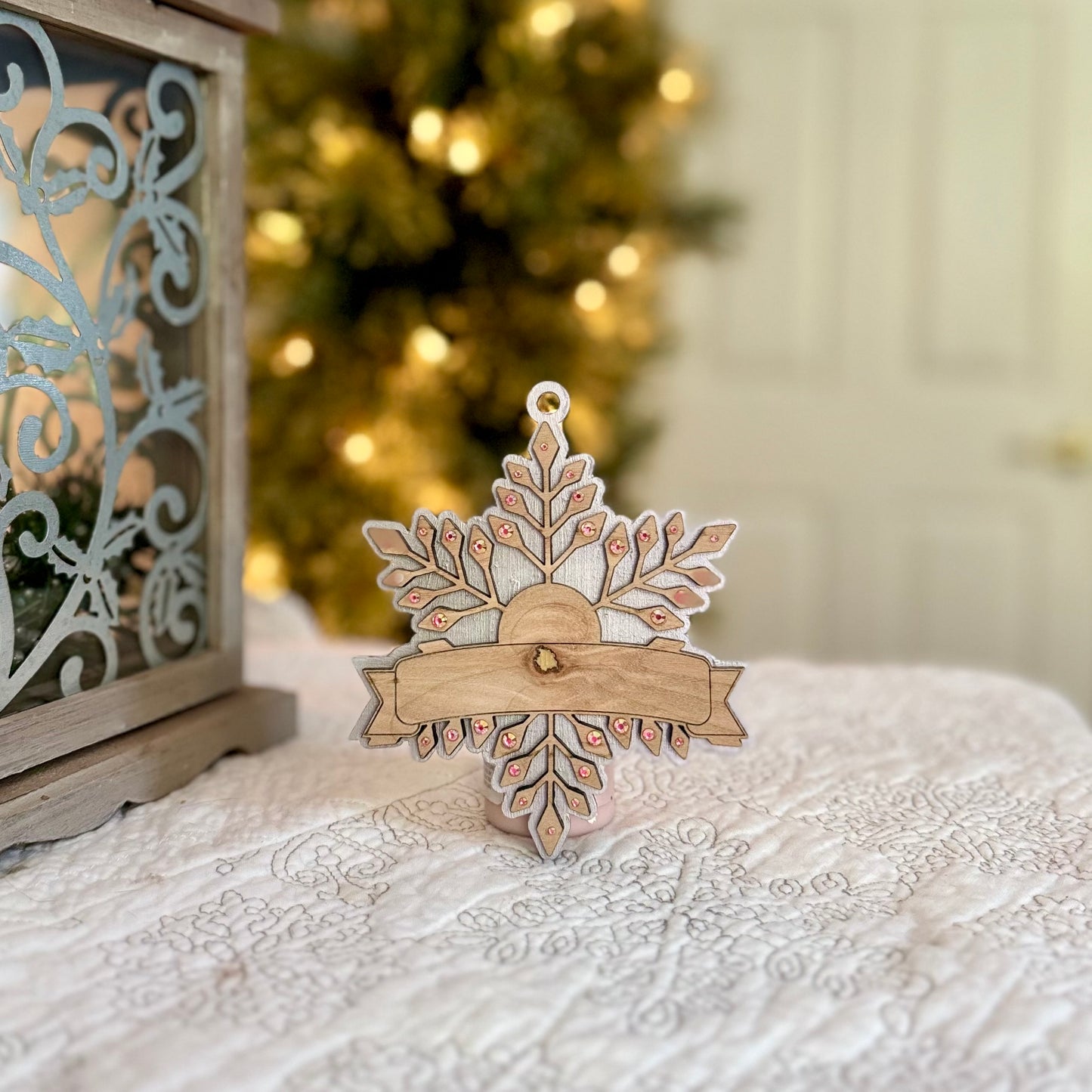Personalized Snowflake Christmas Ornament