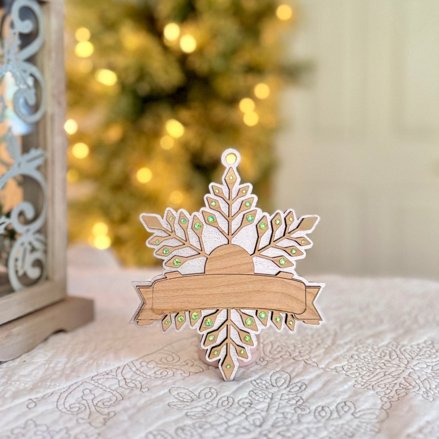 Personalized Snowflake Christmas Ornament