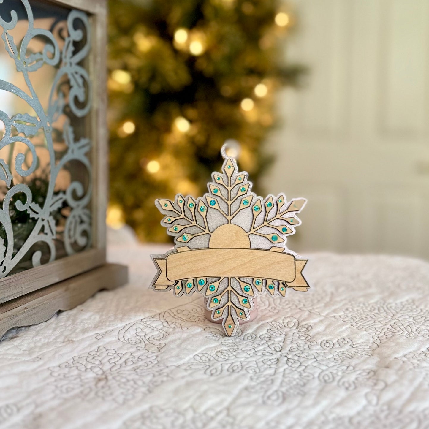 Personalized Snowflake Christmas Ornament