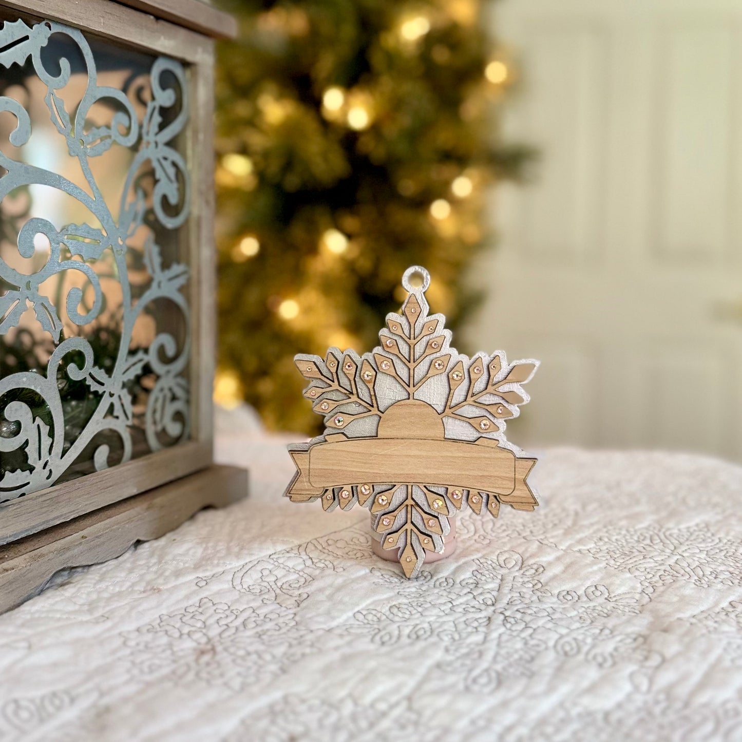 Personalized Snowflake Christmas Ornament