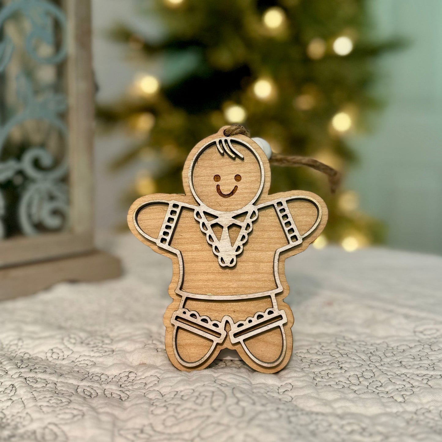 Personalized Gingerbread Family Christmas Ornament