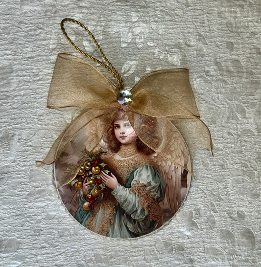 Victorian Angel Christmas Ornament