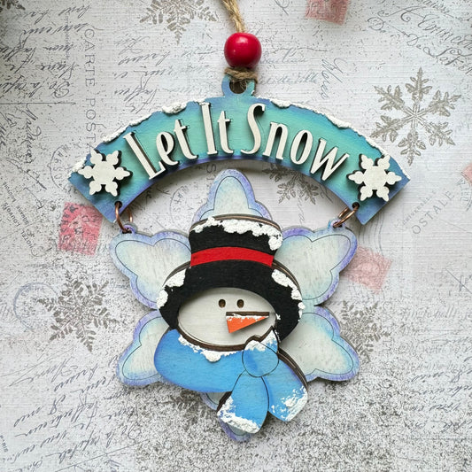 Swinging Snowman Christmas Ornament