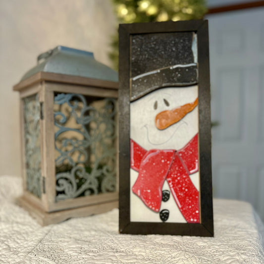 Snowman Decor Sign