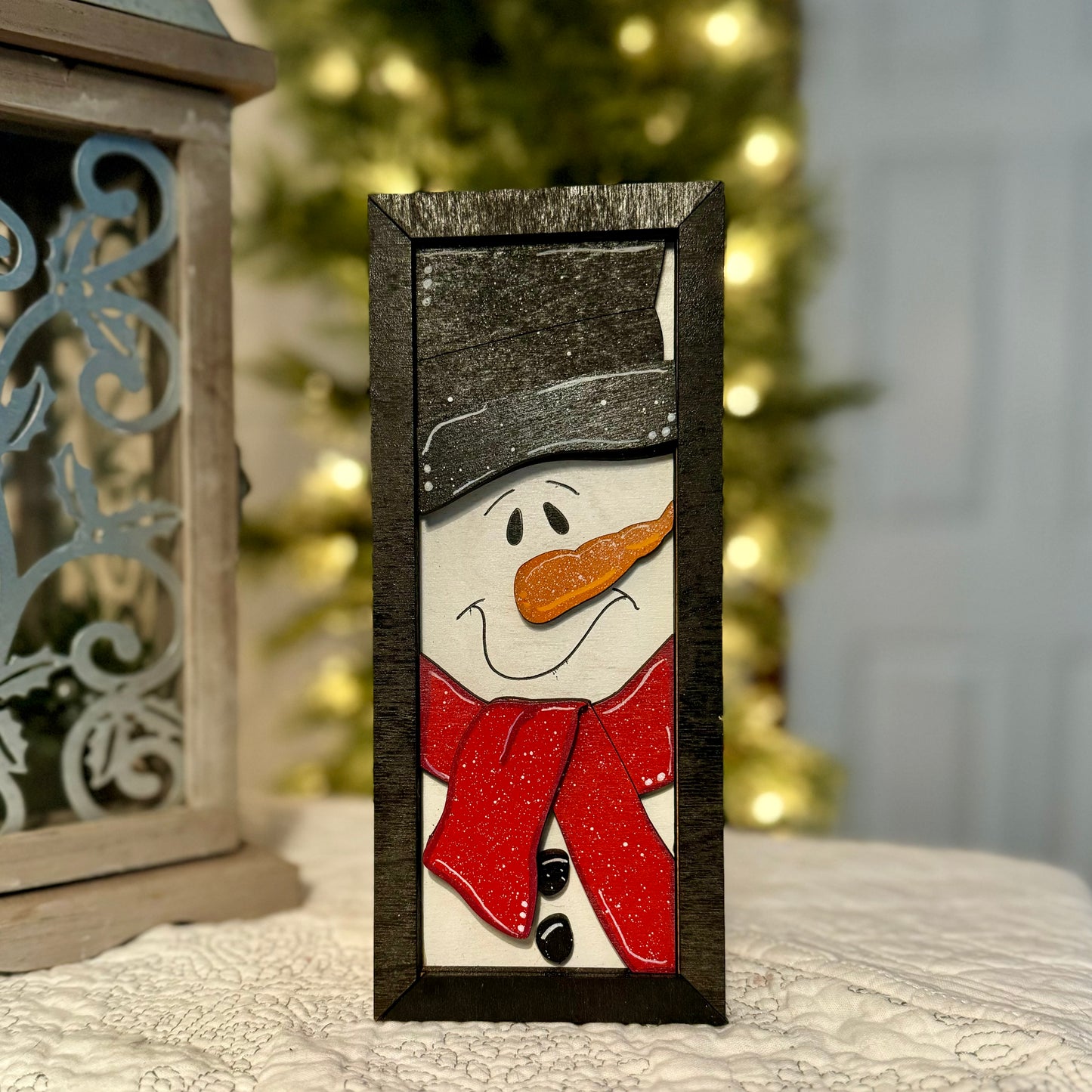 Snowman Decor Sign