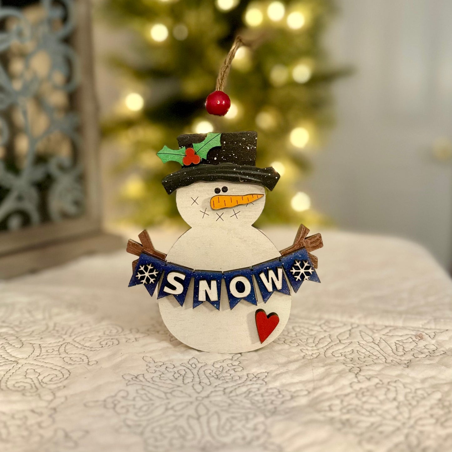 Festive Snowman Christmas Ornaments