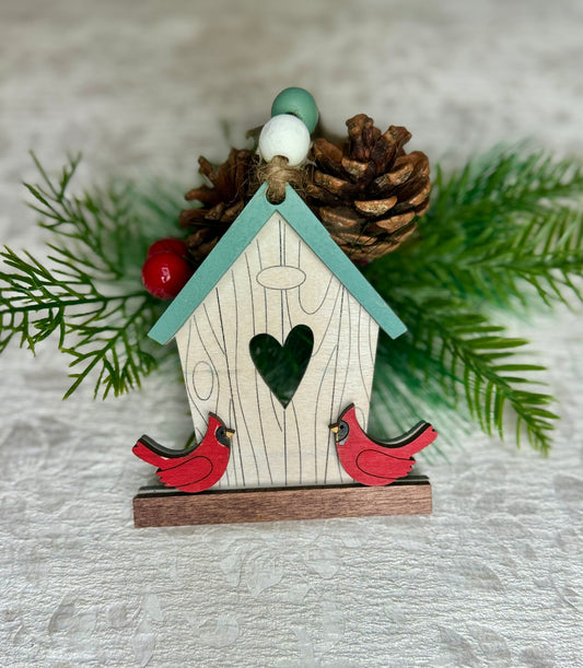 Cardinal Birdhouse Ornament