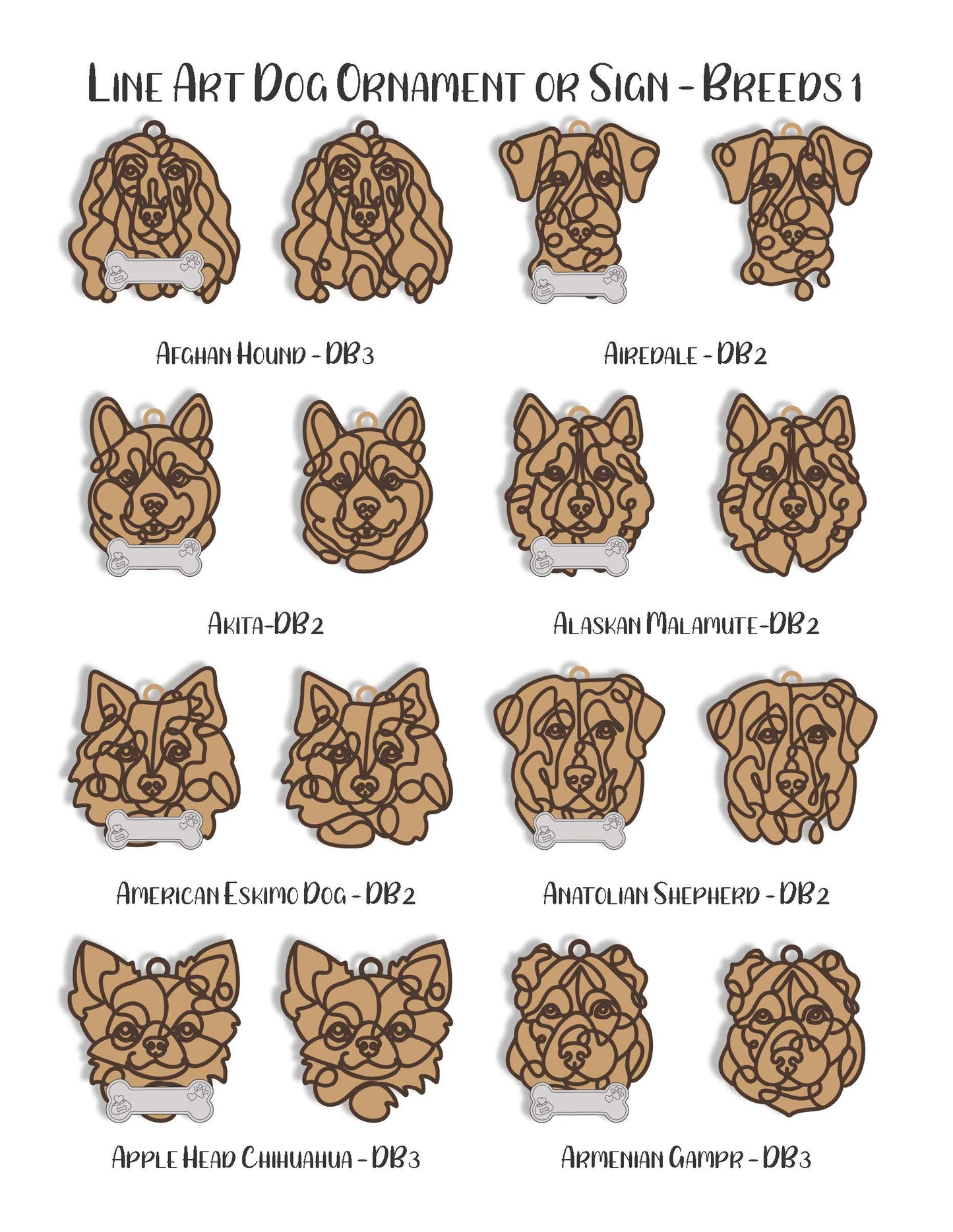 Dog Breed Ornament