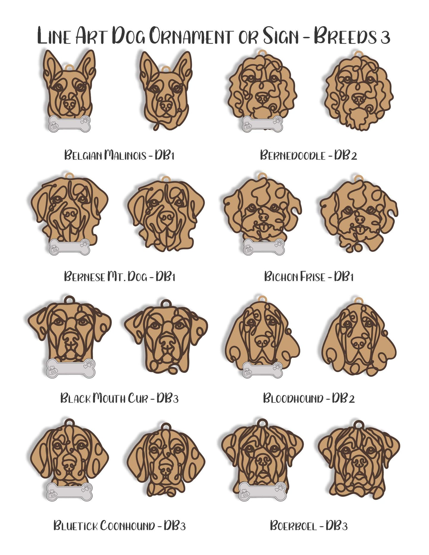 Dog Breed Ornament