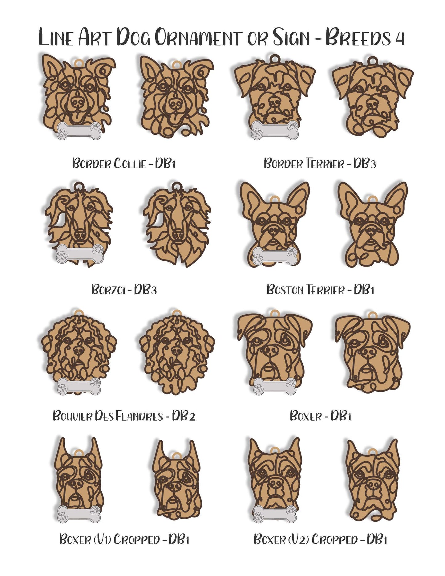 Dog Breed Ornament