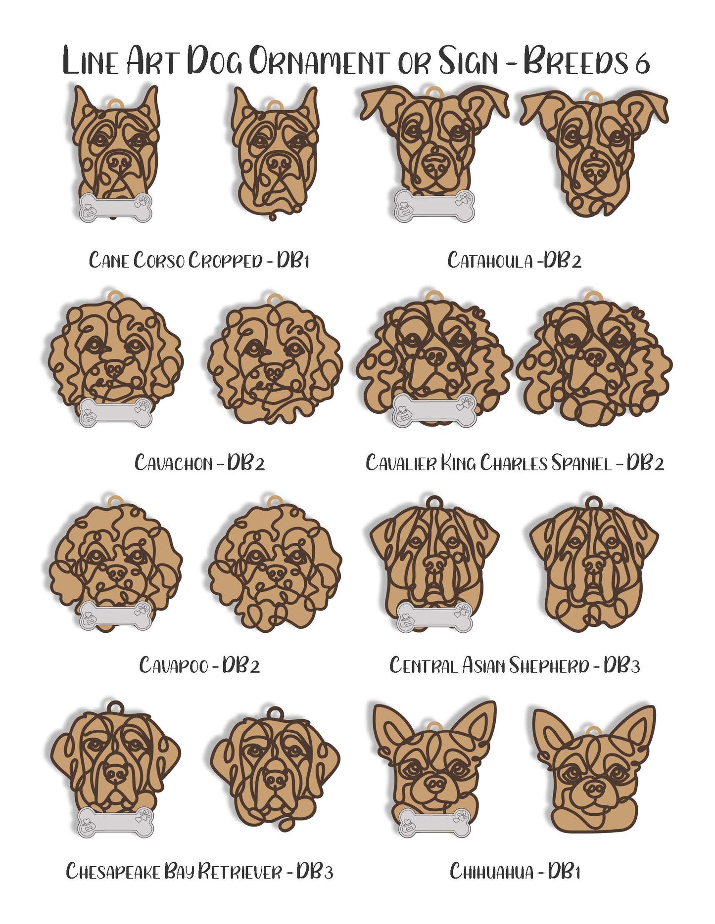 Dog Breed Ornament