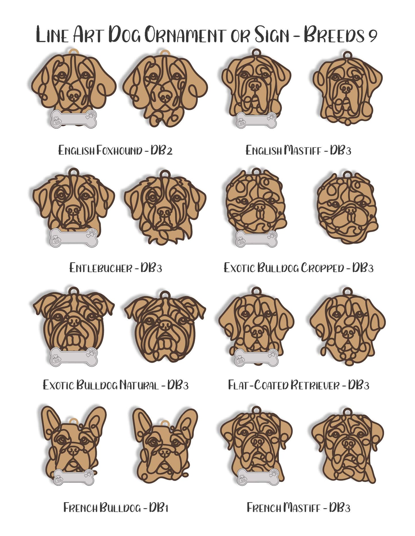 Dog Breed Ornament