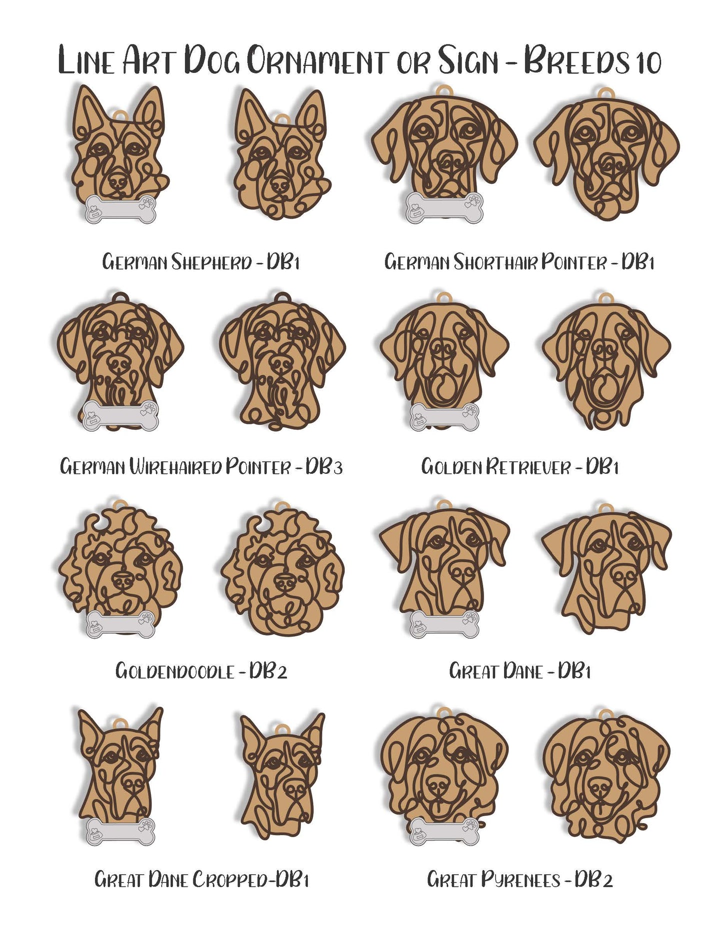 Dog Breed Ornament