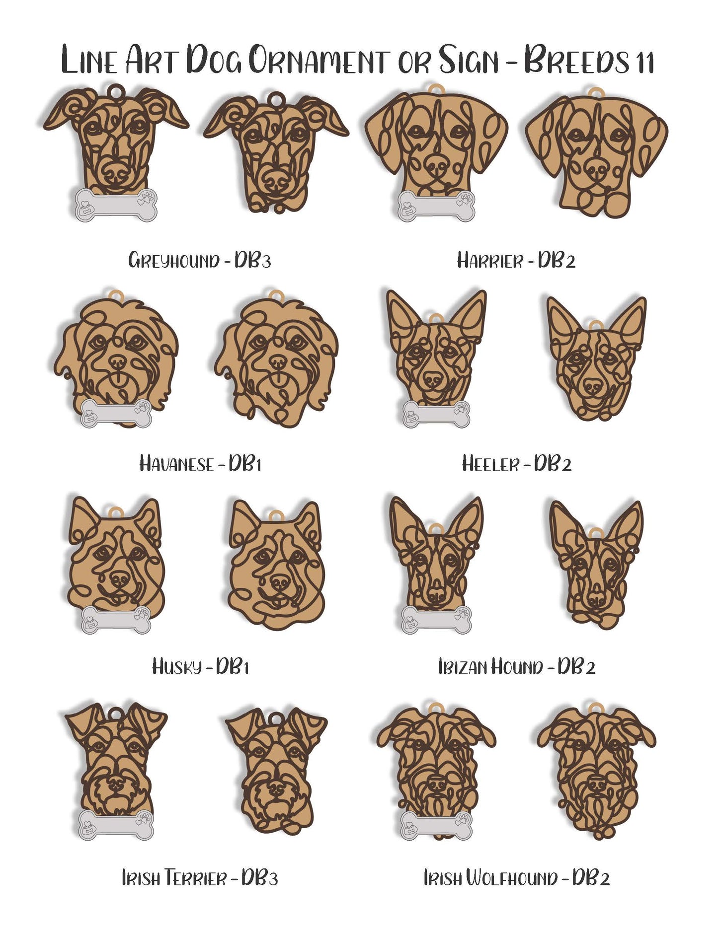 Dog Breed Ornament