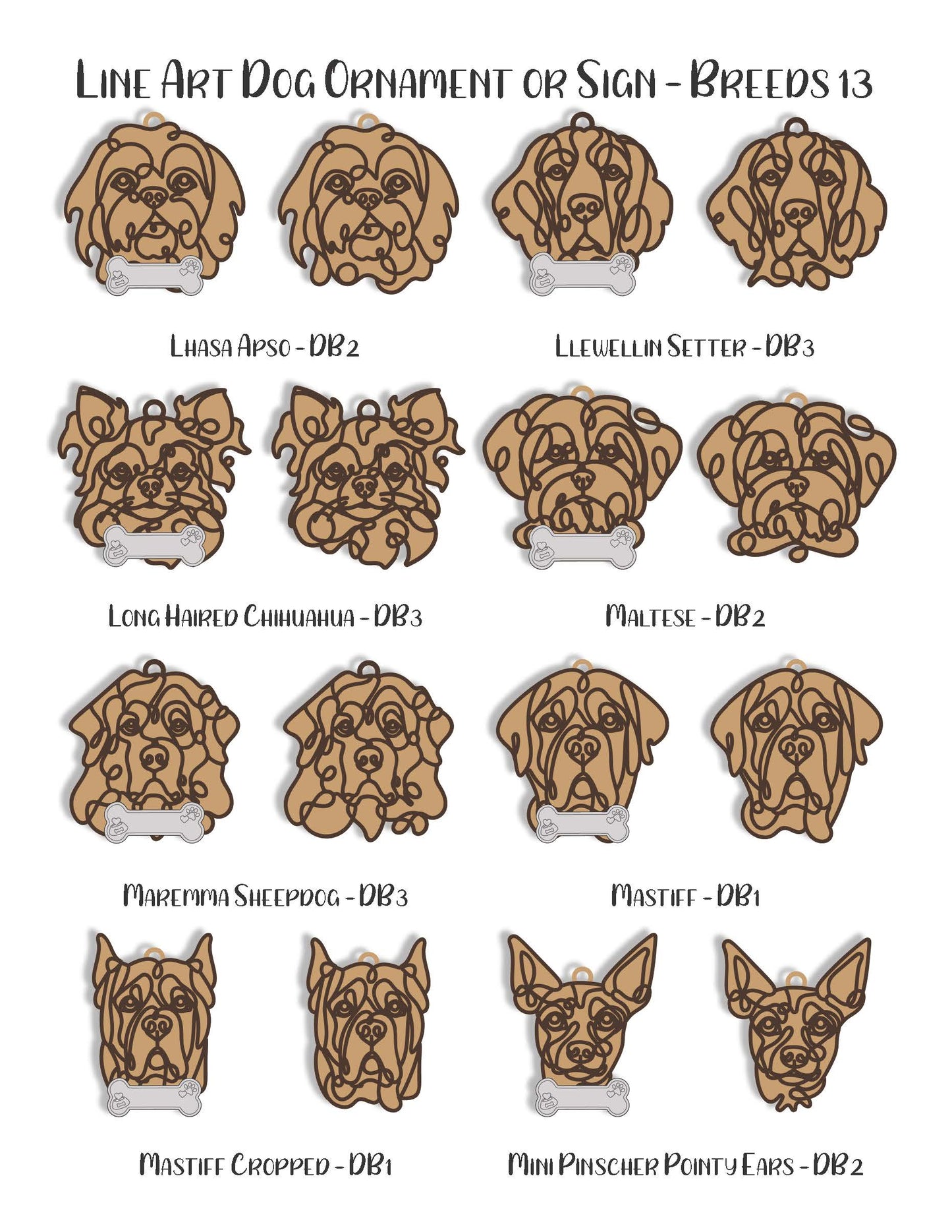 Dog Breed Ornament