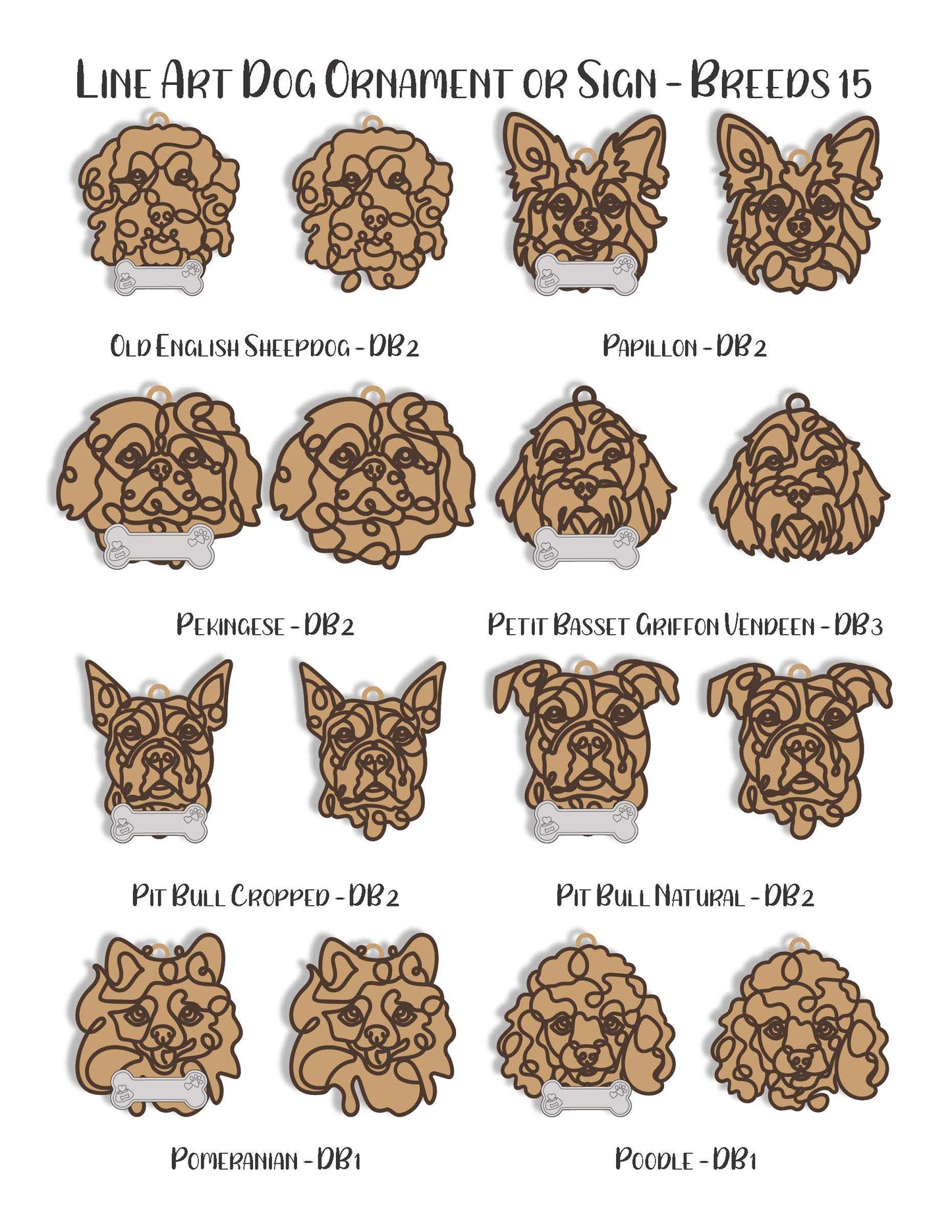 Dog Breed Ornament