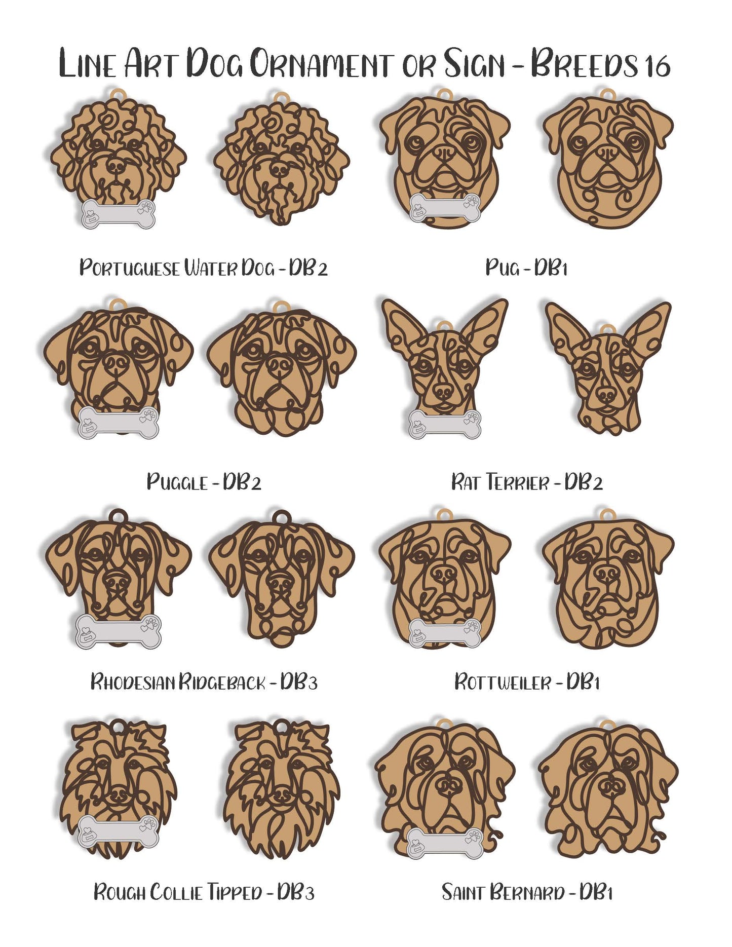 Dog Breed Ornament