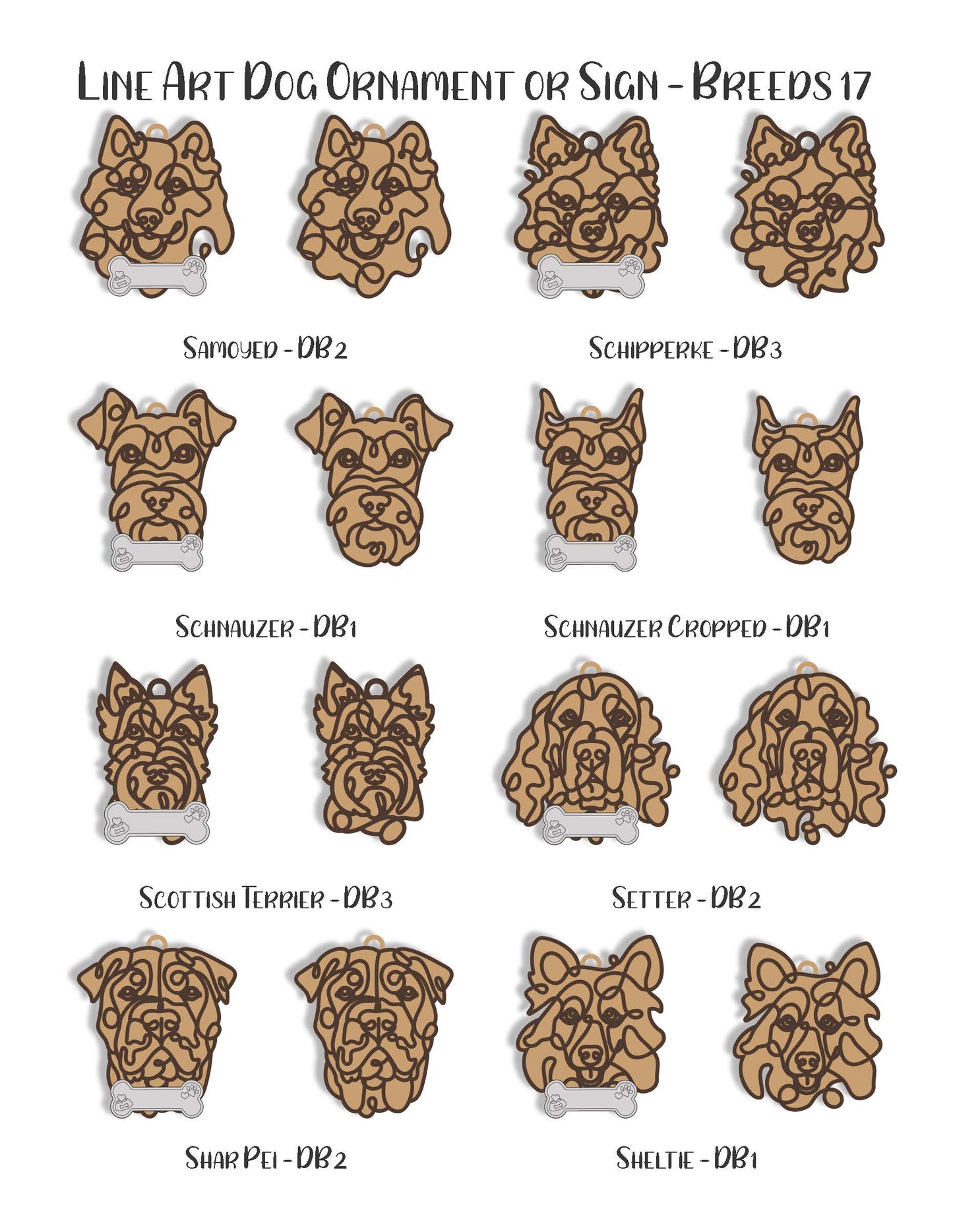 Dog Breed Ornament