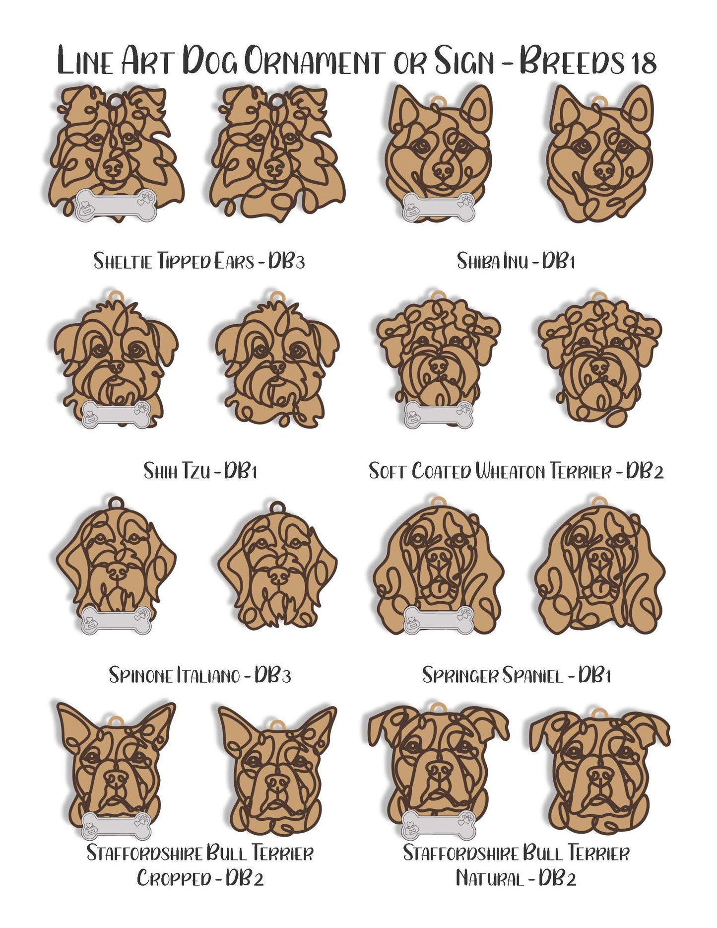 Dog Breed Ornament