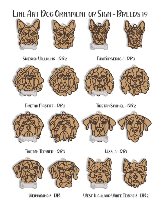 Dog Breed Ornament